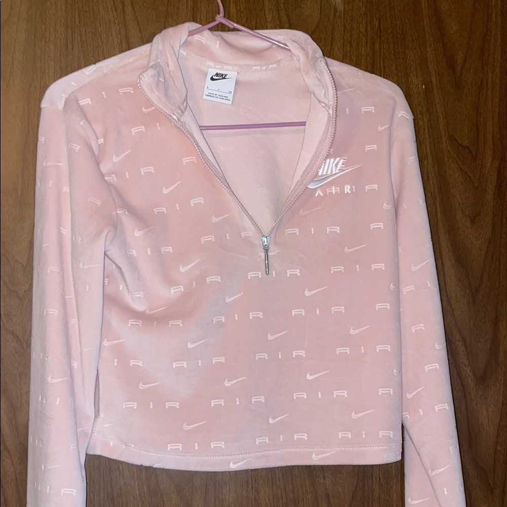 Nike Pink Quarter-Zip Pullover